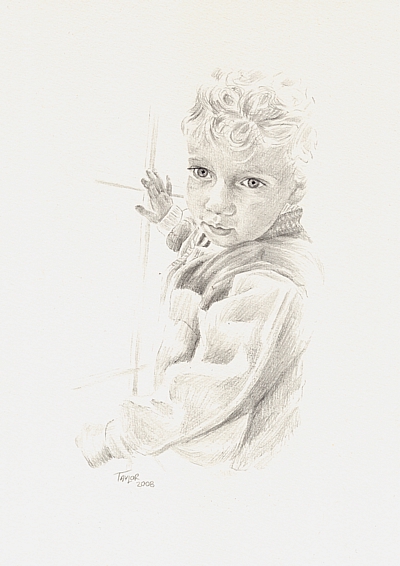 Portrait Drawing by Simon Taylor